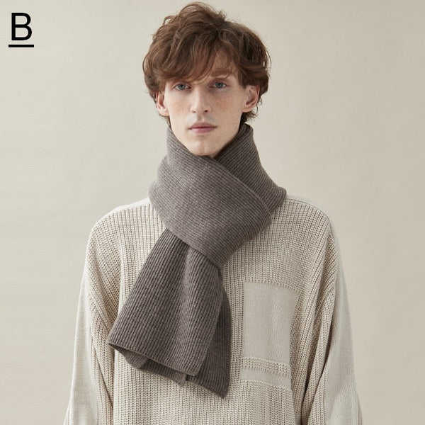 Business Wool Scarf for Gentleman, Thick Wool Scarf, Men's Winter Scarf, Formal Men Scarf Styles, Modern Fashion Scarf, Casual Scarf Men, Men's Wool Scarf Winter-ArtWorkCrafts.com