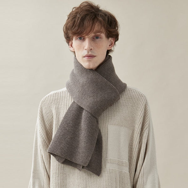 Business Wool Scarf for Gentleman, Thick Wool Scarf, Men's Winter Scarf, Formal Men Scarf Styles, Modern Fashion Scarf, Casual Scarf Men, Men's Wool Scarf Winter-ArtWorkCrafts.com