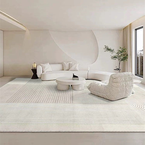 Large Geometric Floor Carpets, Modern Living Room Area Rugs, Bedroom Modern Rugs, Abstract Modern Area Rugs under Dining Room Table
