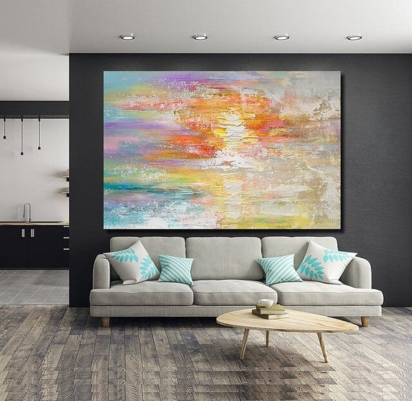 Wall Art Paintings, Simple Modern Art, Simple Abstract Painting, Large Paintings for Bedroom, Buy Paintings Online-ArtWorkCrafts.com