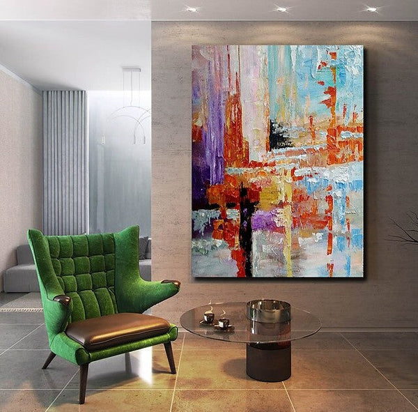 Simple Modern Art, Extra Large Wall Art Paintings, Simple Abstract Painting, Large Paintings for Bedroom