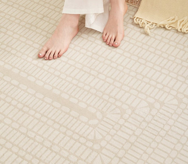 Bedroom Modern Floor Rugs, Modern Area Rug for Living Room, Large Area Rugs for Office, Mid Century Contemporary Rugs under Sofa-ArtWorkCrafts.com