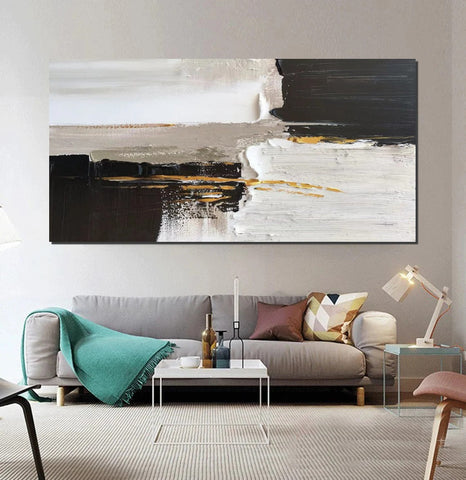 Contemporary Canvas Artwork, Abstract Wall Art Paintings, Modern Art Paintings for Dining Room, Large Acrylic Paintings on Canvas, Hand Painted Wall Art Paintings-ArtWorkCrafts.com