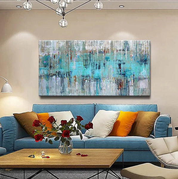 Simple Modern Abstract Art, Wall Art Paintings, Modern Paintings for Living Room, Hand Painted Art-ArtWorkCrafts.com