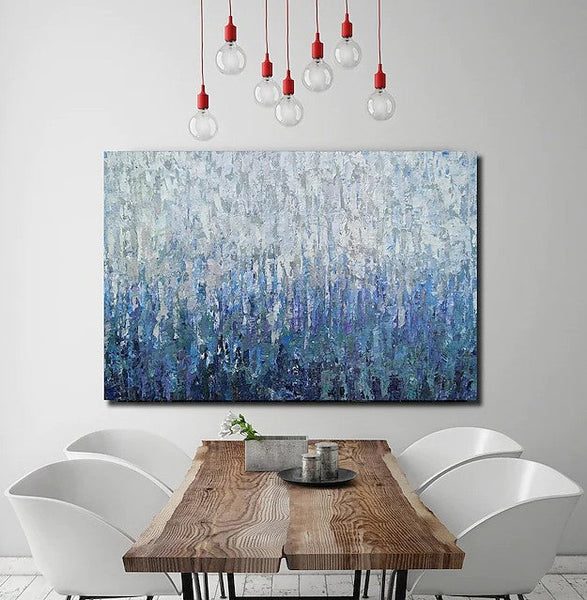 Simple Painting Ideas for Bedroom, Palette Knife Paintings, Hand Painted Canvas Art, Modern Paintings for Living Room-ArtWorkCrafts.com