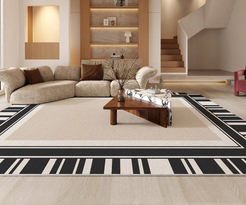 Modern Rugs for Living Room, Simple Contemporary Modern Rugs, Abstract Contemporary Rugs Next to Bed, Modern Rugs for Dining Room