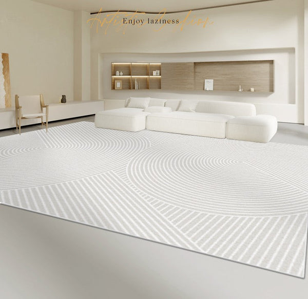 Large Modern Rugs for Living Room, Simple Modern Rugs for Bedroom, Modern Rugs for Dining Room, Abstract Geometric Modern Rugs, Contemporary Rugs Next to Bed-ArtWorkCrafts.com