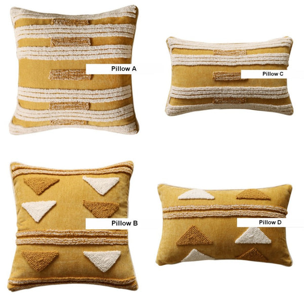 Modern Square Sofa Pillows Covers, Modern Sofa Cushion, Decorative Modern Pillows for Couch, Decorative Pillows for Living Room-ArtWorkCrafts.com