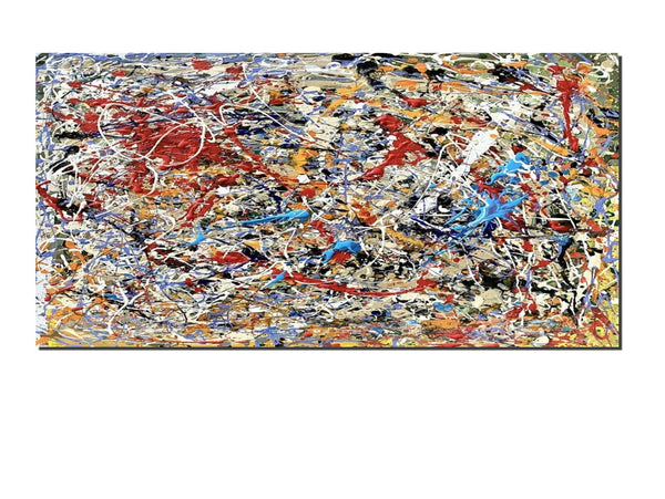 Colorful Contemporary Canvas Artwork, Modern Art Paintings for Dining Room, Abstract Wall Art Paintings, Large Acrylic Paintings on Canvas, Hand Painted Wall Art Paintings-ArtWorkCrafts.com