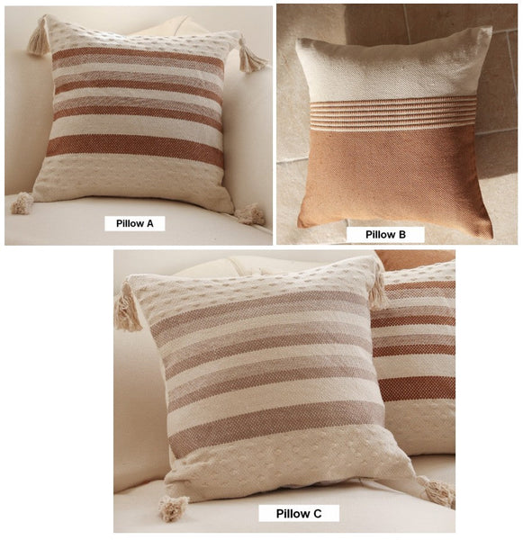 Geometric Pattern Decorative Pillow for Couch, Modern Decorative Sofa Pillows for Bedroom, Contemporary Decorative Square Pillow Covers-ArtWorkCrafts.com