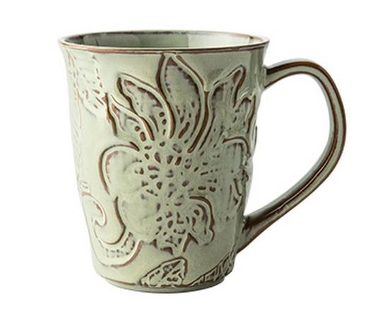 Brown Ceramic Coffee Mug, Large Capacity Coffee Cups, Anniversary Gifts, Stoneware Coffee Mugs, Handmade Pottery Coffee Mug-ArtWorkCrafts.com