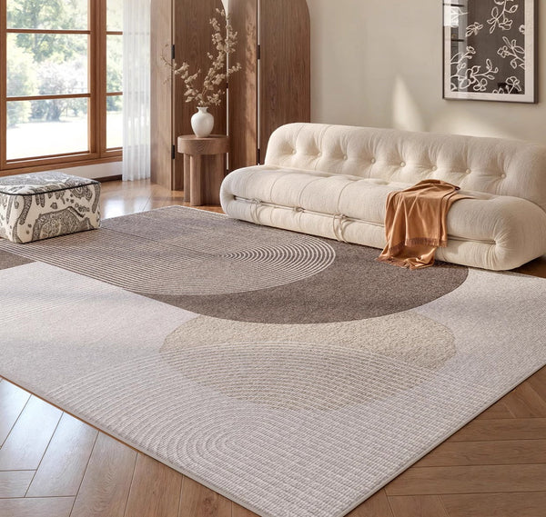 Extra Large Modern Rugs for Living Room, Abstract Contemporary Modern Rugs, Geometric Area Rugs for Bedroom, Modern Rugs for Office-ArtWorkCrafts.com