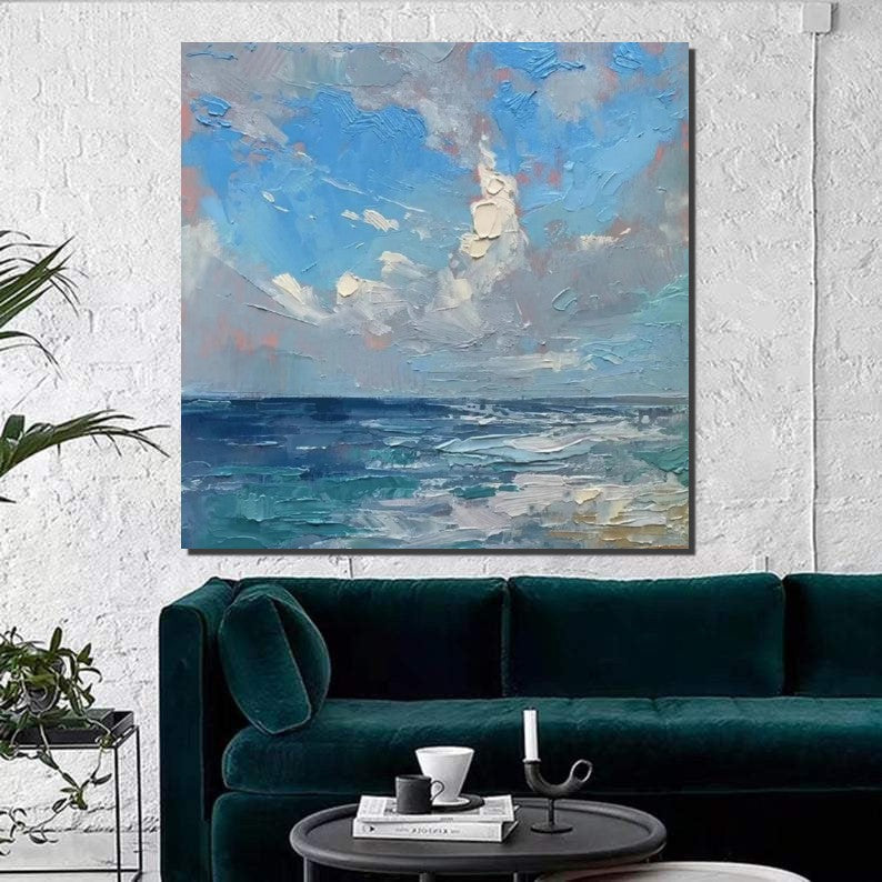 Abstract Landscape Canvas Painting for Living Room, Modern Wall Art Painting, Contemporary Abstract Artwork, Heavy Texture Paintings for Interior Design-ArtWorkCrafts.com