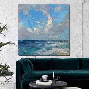 Abstract Landscape Canvas Painting for Living Room, Modern Wall Art Painting, Contemporary Abstract Artwork, Heavy Texture Paintings for Interior Design-ArtWorkCrafts.com