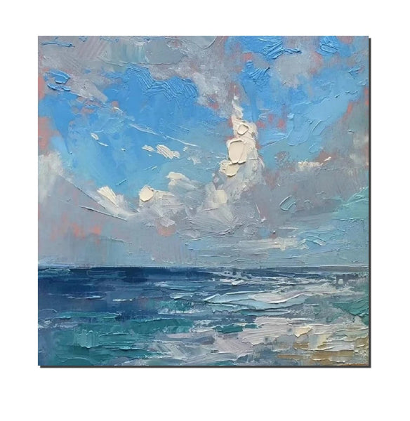 Abstract Landscape Canvas Painting for Living Room, Modern Wall Art Painting, Contemporary Abstract Artwork, Heavy Texture Paintings for Interior Design-ArtWorkCrafts.com