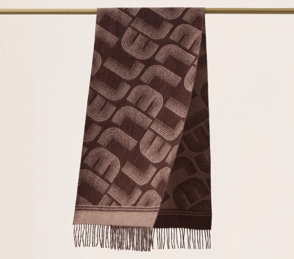 Cold Weather Scarf, Fashion Designer Scarf, Elegant Scarf, Holiday Women Scarf, Modern Wool Scarf, Warm Winter Scarf, Soft Cashmere Scarf for Women-ArtWorkCrafts.com