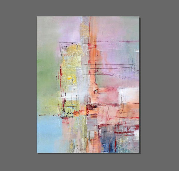 Abstract Acrylic Paintings for Living Room, Buy Paintings Online, Contemporary Canvas Wall Art, Modern Contemporary Artwork-ArtWorkCrafts.com