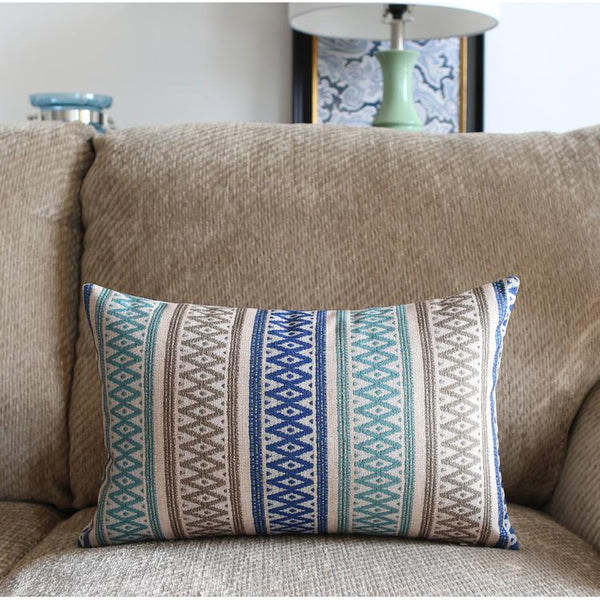 Large Geometric Pattern Throw Pillows, Decorative Pillows for Couch, Decorative Throw Pillow, Sofa Pillows for Living Room-ArtWorkCrafts.com