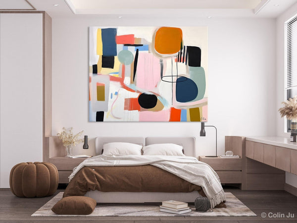 Abstract Canvas Paintings, Extra Large Canvas Painting for Living Room, Original Acrylic Wall Art, Oversized Contemporary Acrylic Paintings-ArtWorkCrafts.com