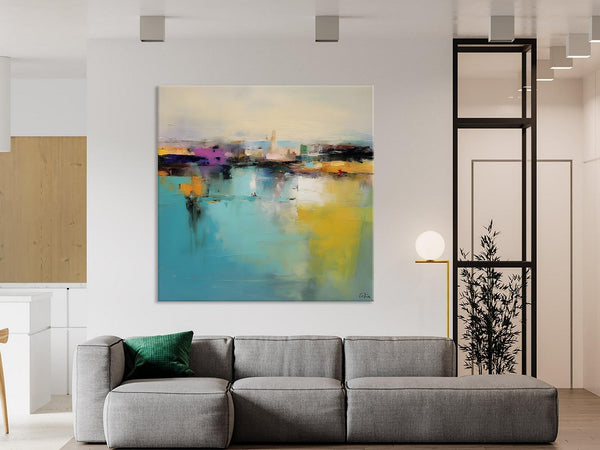 Large Abstract Painting for Bedroom, Modern Acrylic Paintings, Original Modern Wall Art Paintings, Oversized Contemporary Canvas Paintings-ArtWorkCrafts.com