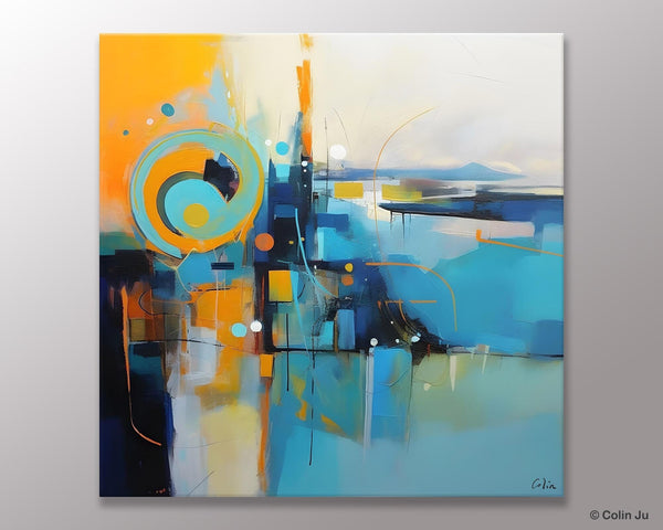 Modern Acrylic Paintings, Large Abstract Painting for Bedroom, Original Modern Wall Art Paintings, Oversized Contemporary Canvas Paintings-ArtWorkCrafts.com