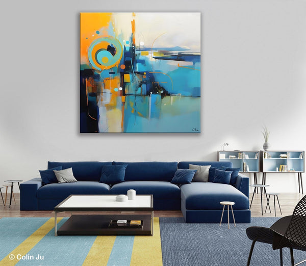 Modern Acrylic Paintings, Large Abstract Painting for Bedroom, Original Modern Wall Art Paintings, Oversized Contemporary Canvas Paintings-ArtWorkCrafts.com