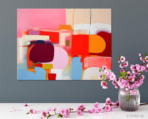 Extra Large Canvas Paintings, Original Abstract Art, Modern Wall Art Ideas for Dining Room, Impasto Painting, Contemporary Acrylic Paintings-ArtWorkCrafts.com