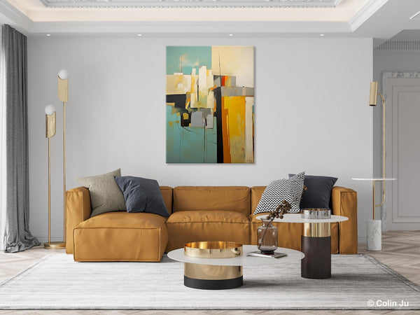 Abstract Paintings, Large Contemporary Wall Art, Extra Large Paintings for Living Room, Heavy Texture Canvas Art, Original Modern Painting-ArtWorkCrafts.com