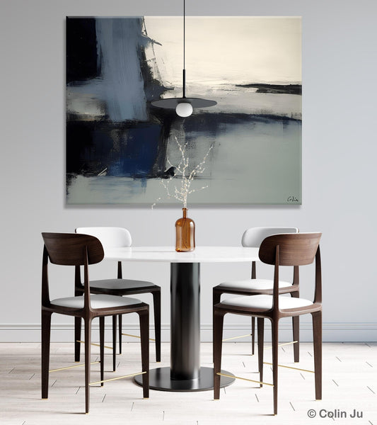 Abstract Painting for Bedroom, Large Original Abstract Art, Contemporary Acrylic Paintings, Abstract Painting on Canvas, Simple Wall Art-ArtWorkCrafts.com