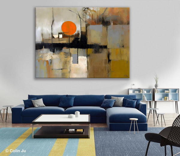 Large Wall Art Ideas for Living Room, Hand Painted Canvas Art, Oversized Canvas Paintings, Original Abstract Art, Contemporary Acrylic Art-ArtWorkCrafts.com