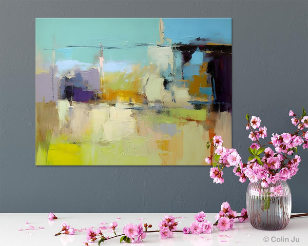 Large Acrylic Paintings on Canvas, Original Abstract Art, Contemporary Acrylic Painting on Canvas, Oversized Modern Abstract Wall Paintings-ArtWorkCrafts.com