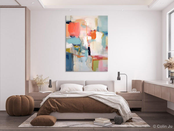 Large Wall Art Painting for Bedroom, Original Canvas Art, Contemporary Acrylic Painting on Canvas, Oversized Modern Abstract Wall Paintings-ArtWorkCrafts.com
