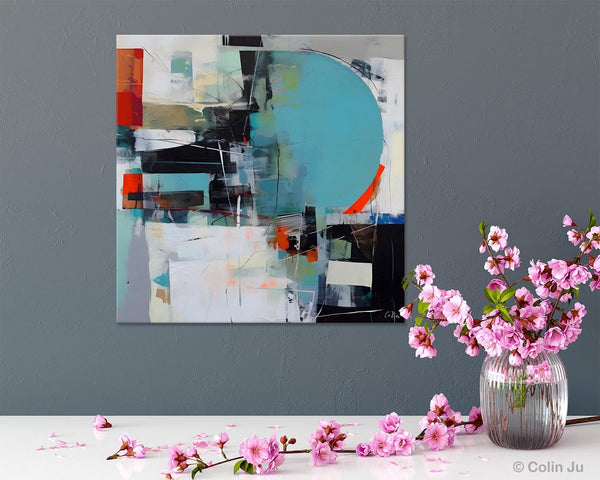 Modern Acrylic Artwork, Original Modern Paintings, Contemporary Canvas Art for Bedroom, Heavy Texture Canvas Art, Large Abstract Paintings-ArtWorkCrafts.com