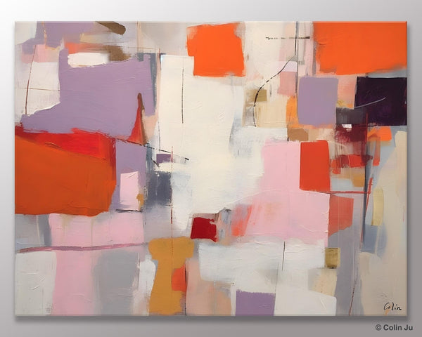 Acrylic Paintings on Canvas, Large Original Abstract Art, Contemporary Acrylic Painting on Canvas, Oversized Modern Abstract Wall Paintings-ArtWorkCrafts.com