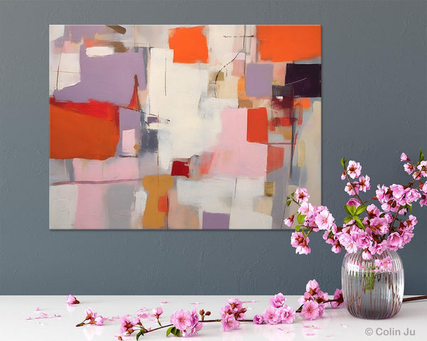 Acrylic Paintings on Canvas, Large Original Abstract Art, Contemporary Acrylic Painting on Canvas, Oversized Modern Abstract Wall Paintings-ArtWorkCrafts.com