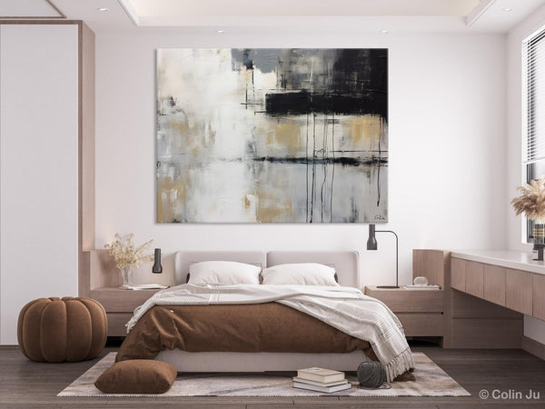 Hand Painted Original Canvas Art, Contemporary Acrylic Paintings, Large Wall Art Painting for Bedroom, Oversized Modern Abstract Paintings-ArtWorkCrafts.com