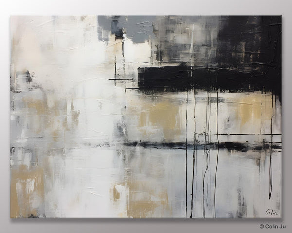 Hand Painted Original Canvas Art, Contemporary Acrylic Paintings, Large Wall Art Painting for Bedroom, Oversized Modern Abstract Paintings-ArtWorkCrafts.com