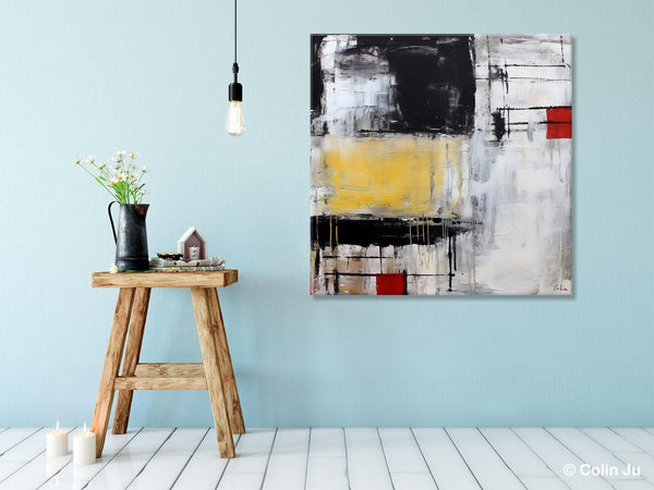 Original Modern Acrylic Artwork, Extra Large Abstract Paintings for Dining Room, Modern Canvas Art Paintings, Abstract Wall Art for Bedroom-ArtWorkCrafts.com