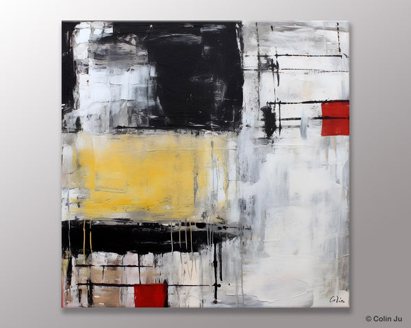 Original Modern Acrylic Artwork, Extra Large Abstract Paintings for Dining Room, Modern Canvas Art Paintings, Abstract Wall Art for Bedroom-ArtWorkCrafts.com