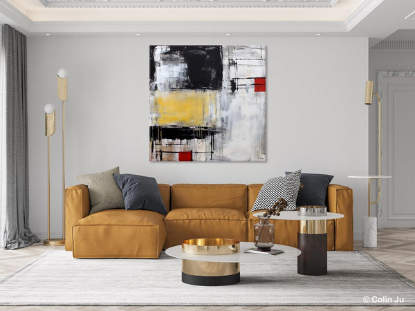 Original Modern Acrylic Artwork, Extra Large Abstract Paintings for Dining Room, Modern Canvas Art Paintings, Abstract Wall Art for Bedroom-ArtWorkCrafts.com