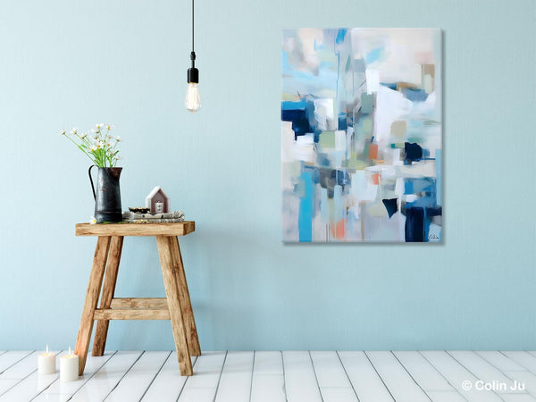 Large Modern Canvas Wall Paintings, Original Abstract Art, Hand Painted Acrylic Painting on Canvas, Large Wall Art Painting for Dining Room-ArtWorkCrafts.com