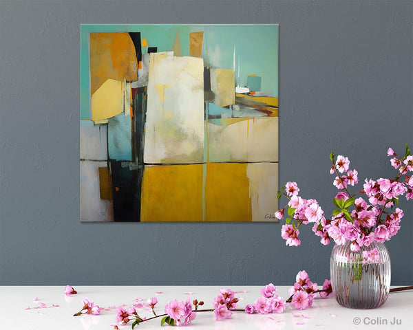 Modern Canvas Paintings, Contemporary Canvas Art, Original Modern Wall Art, Modern Acrylic Artwork, Large Abstract Painting for Bedroom-ArtWorkCrafts.com