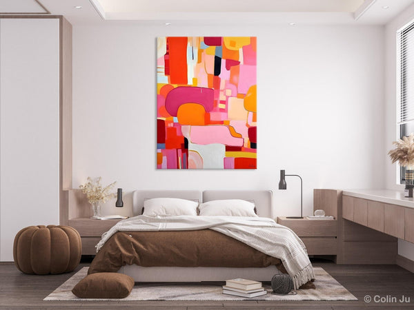 Large Modern Canvas Artwork, Original Wall Art Paintings, Large Paintings for Bedroom, Hand Painted Canvas Art, Acrylic Painting on Canvas-ArtWorkCrafts.com