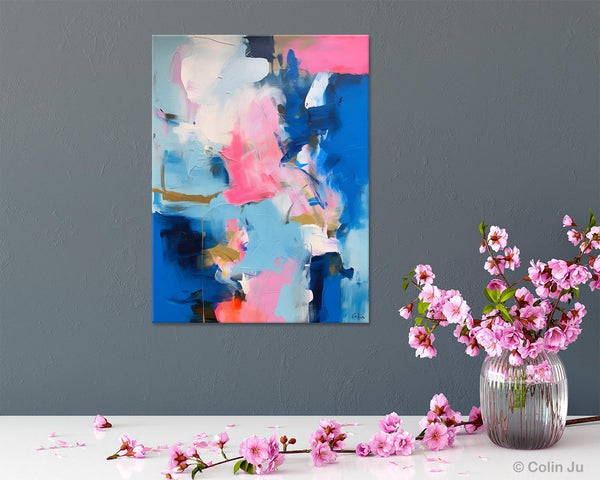 Large Abstract Painting for Bedroom, Oversized Canvas Wall Art Paintings, Original Modern Artwork, Contemporary Acrylic Painting on Canvas-ArtWorkCrafts.com