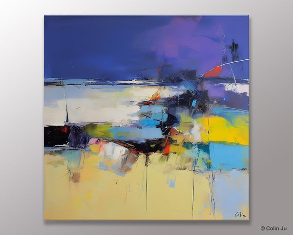 Original Modern Abstract Artwork, Geometric Modern Canvas Art, Extra Large Canvas Paintings for Living Room, Abstract Wall Art for Sale-ArtWorkCrafts.com