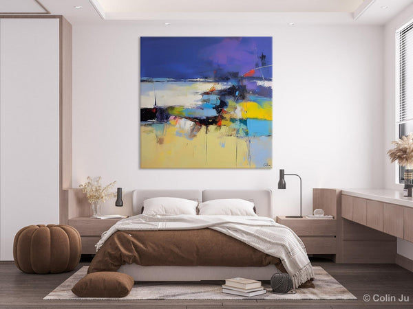Original Modern Abstract Artwork, Geometric Modern Canvas Art, Extra Large Canvas Paintings for Living Room, Abstract Wall Art for Sale-ArtWorkCrafts.com