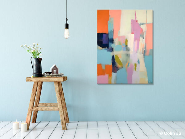 Large Modern Canvas Art for Bedroom, Original Wall Art Paintings, Large Paintings for Sale, Hand Painted Canvas Art, Acrylic Art on Canvas-ArtWorkCrafts.com