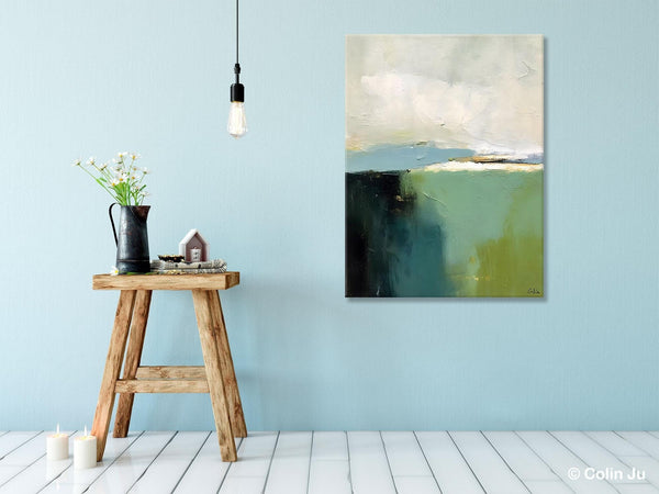 Simple Modern Wall Art, Oversized Contemporary Acrylic Paintings, Original Abstract Paintings, Extra Large Canvas Painting for Living Room-ArtWorkCrafts.com