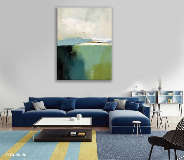 Simple Modern Wall Art, Oversized Contemporary Acrylic Paintings, Original Abstract Paintings, Extra Large Canvas Painting for Living Room-ArtWorkCrafts.com