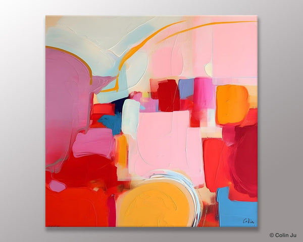 Large Abstract Art for Bedroom, Original Abstract Wall Art, Modern Canvas Paintings, Simple Modern Acrylic Artwork, Contemporary Canvas Art-ArtWorkCrafts.com